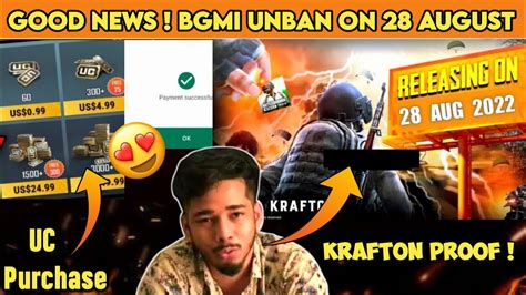 Finally 😍 Bgmi Unban In India Bgmi Unban Today News Bgmi Unban Date