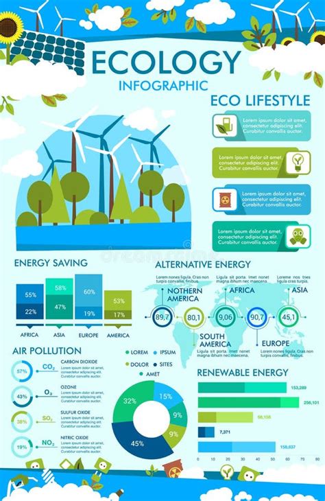 Eco Graph Chart Illustration Design Stock Vector Illustration Of