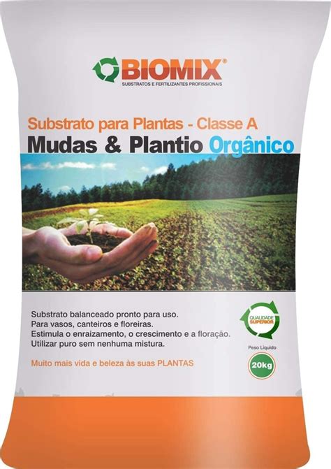 Substrato para Plantas Mudas e Plantio Orgânico Biomix 20 kg