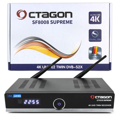 Octagon Sf Supreme Twin K Uhd Sat Receiver X Dvb S X Linux Dual