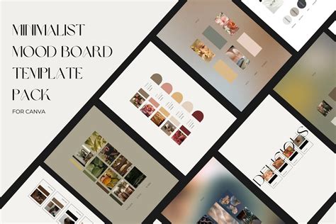 26 Minimalist Mood Board Template | Creative Market