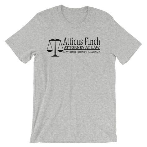 Atticus Finch Attorney At Law Unisex T Shirt Etsy