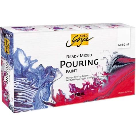 KREUL 87230 SOLO GOYA Ready Mixed Pouring Set peinture acrylique pré