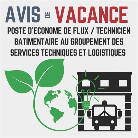 Avis De Vacance Econome De Flux Technicien B Timentaire Sdis