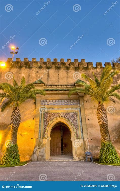 Imperial City Door At Meknes Morocco Stock Photo Image Of Ameknas