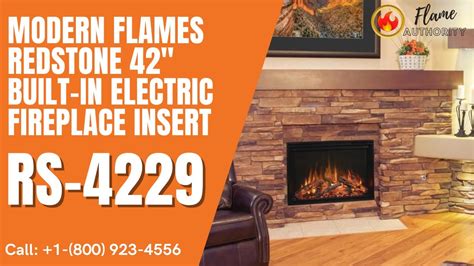 Modern Flames Redstone 42 Built In Electric Fireplace Insert Rs 4229 Youtube