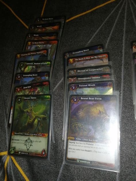 druid/treant tokens deck world of warcraft tcg, Hobbies & Toys, Toys & Games on Carousell