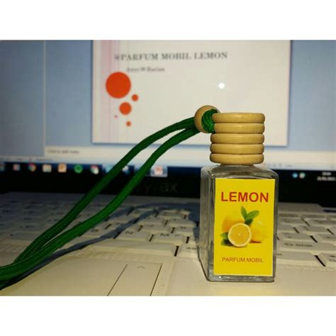 Jual Parfum Mobil Lemon Pengharum Ruangan Botol Gantung Unik Ml