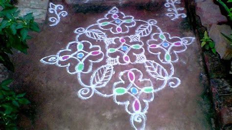 15 3 3 Dots Kolam Beginner Kolam Flower Rangoli Pandaga Muggulu YouTube