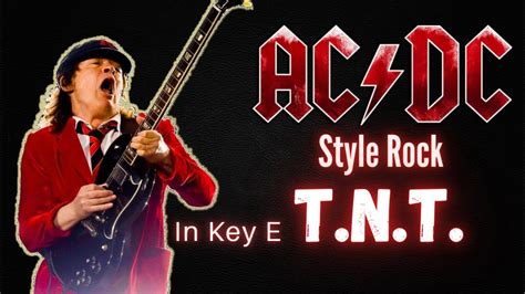 Ac Dc Style Rock No Vocals Backing Track In Key E T N T Cover Youtube