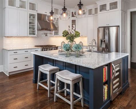 Contrasting Kitchen Island