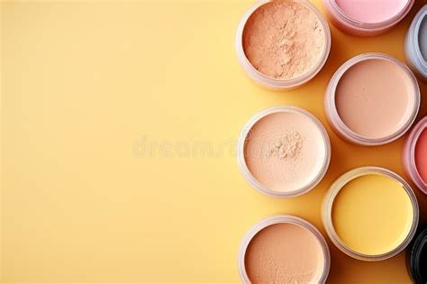 Cosmetic Products On Beauty Backgroundskincare And Makeup Concepttop View With Copy Space Stock