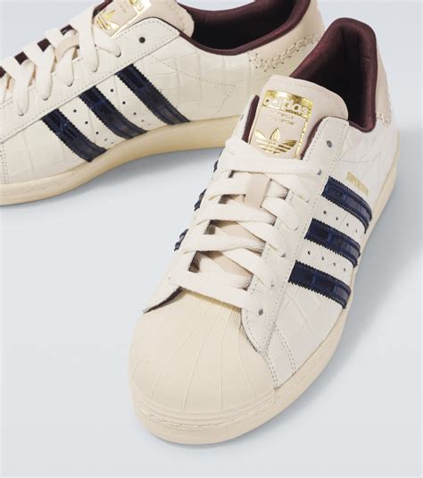 X Wales Bonner Zapatillas Superstar De Piel En Blanco Adidas Mytheresa