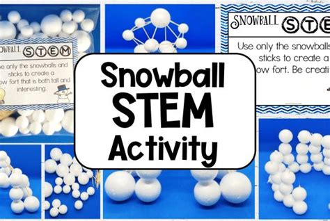 snowball stem all posts | Stem activities, Simple stem activities, Stem ...