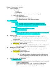 Contracts Outline Current Docx Chapter Introduction To Contracts