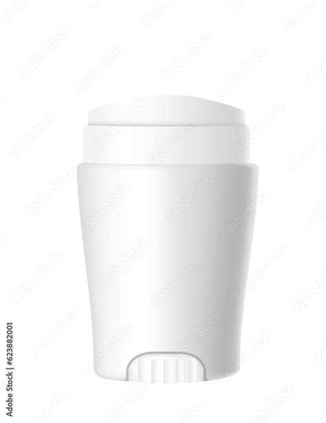 Blank Template Of Roll On Antiperspirant Deodorant Plastic Package Of Cosmetic Mock Up Vector