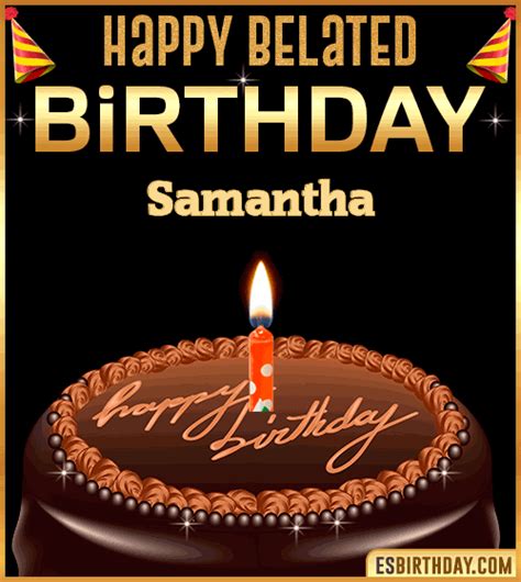 Happy Birthday Samantha  🎂 Images Animated Wishes【28 S】