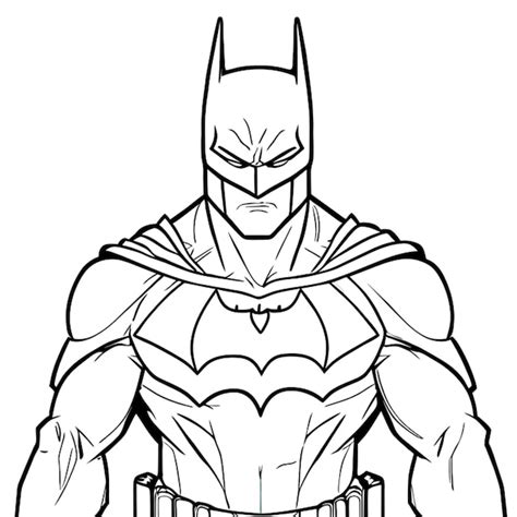 Batman vector illustration line art | Premium AI-generated vector