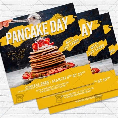 Download Pancake Day Flyer Psd Template Exclusiveflyer Free