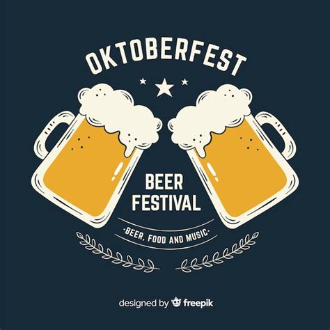 Free Vector Hand Drawn Oktoberfest Beer Festival