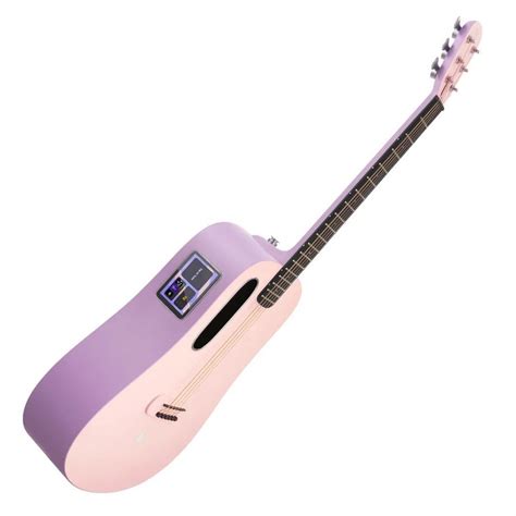 Blue Lava Touch Smart Guitar, Coral Pink/Lavender at Gear4music