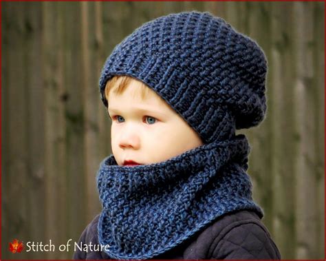 Crochet PATTERN the Portland Slouchy Hat and Cowl Set Pattern, Crochet ...