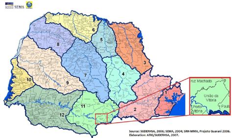 Location Of Uni O Da Vit Ria In Paran State And In Igua U River Basin