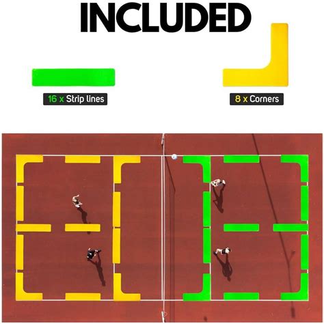 Walmart's Durable Pickleball Court Marker Kit - Bright, Easy to Use ...