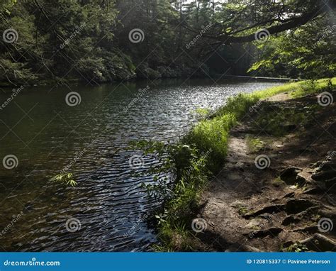 Lake Alone Hiking Path Stock Image Image Of Green River 120815337