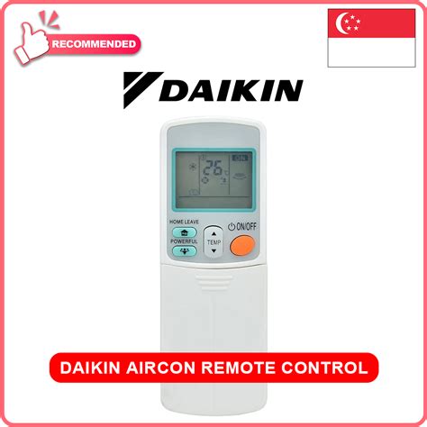 Singapore Warranty Daikin Aircon Remote Control Arc433 Daikin Remote Home Leave Version