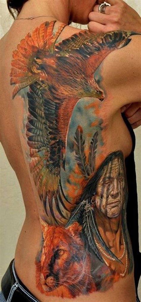 Native American Tattoo Back