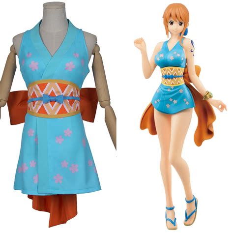 One Piece Wano Country Nami Cosplay Costume Wanokuni Style Nami Dress