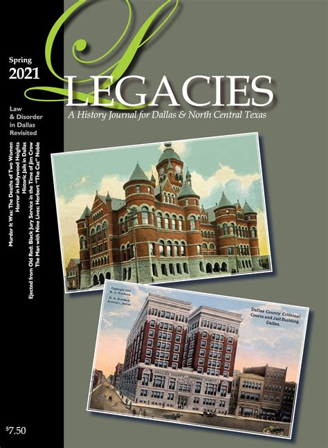 Legacies: A History Journal for Dallas and North Central Texas, Volume