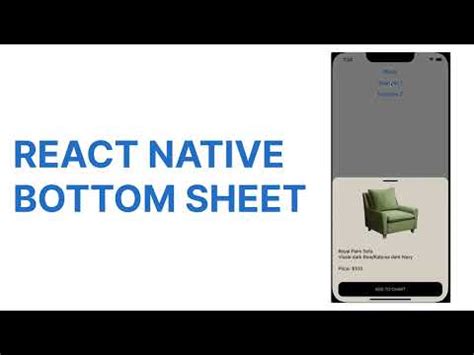 React Native Bottom Sheet With Back Drop From Scratch Using Reanimated