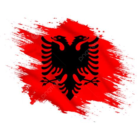 Albania New Watercolor Flag Brush Albania Flag Albania Day PNG