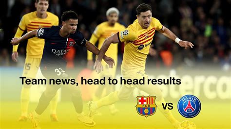 Barcelona Vs Psg Champions League Prediction Team News H2h Results Youtube