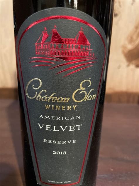 Chateau Elan American Velvet Reserve Usa Georgia Cellartracker