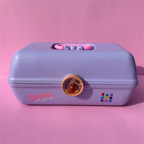 1990s Barbie Lilac Caboodle Cosmetic Carrying Case Etsy