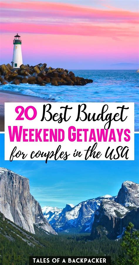 The Best Cheap Weekend Getaways in the USA | Cheap weekend getaways ...