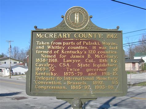 Mccreary County Historic Marker Whitley City Kentucky Mcc Flickr