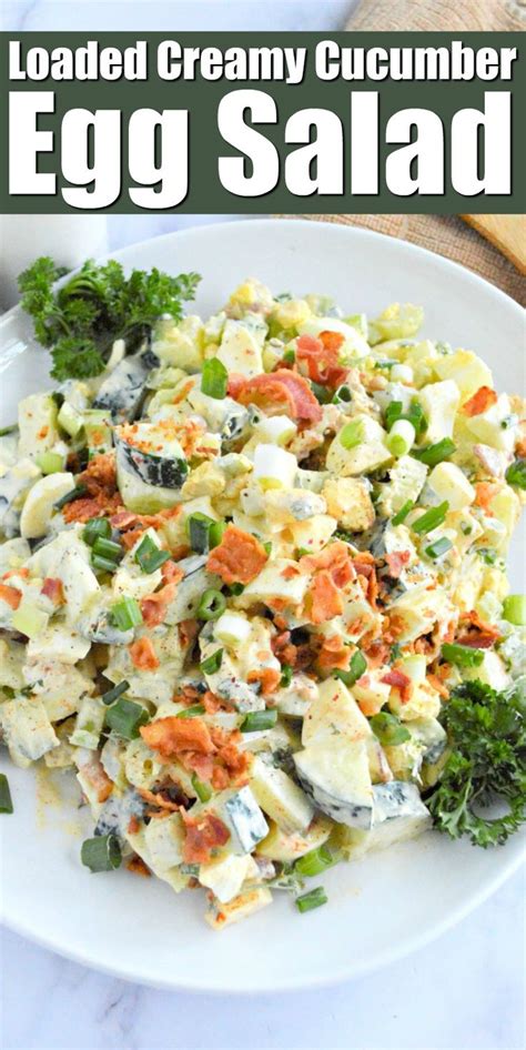 Low Carb Cucumber Egg Salad Recipe Recipe Egg Salad Recipe Potatoe Salad Recipe Boiled Egg