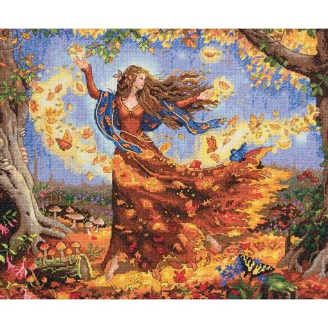 Dimensions Gold Collection Counted Cross Stitch Kit X Fall Fairy