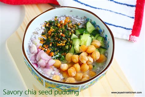 Savory Chia Pudding Jeyashris Kitchen