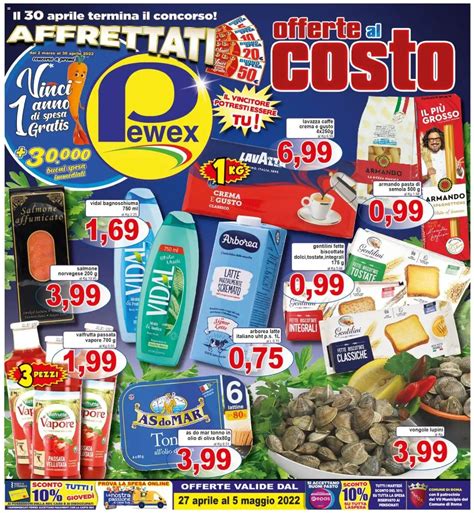 Volantino Pewex Offerte Al Costo Dal 27 04 Al 5 05 2022