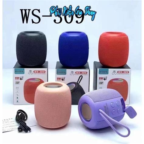 Loa Bluetooth Wster Ws 309 Mini Cầm Tay Cao Cấp Bass Sâu Pin Trâu Dành