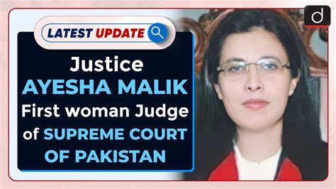 Justice Ayesha Malik Becomes First Woman Judge Of Supreme Court Of