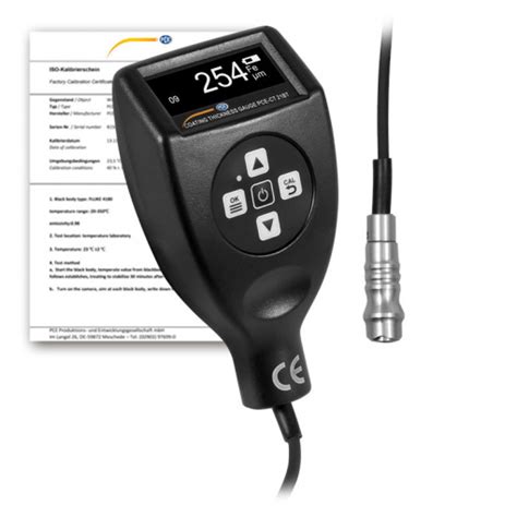 Coating Thickness Meter Pce Ct Bt Ica Incl Iso Calibration