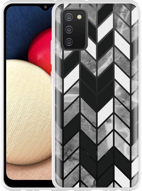 Samsung Galaxy A S Hoesje Visgraat Marmer Designed By Cazy Bol