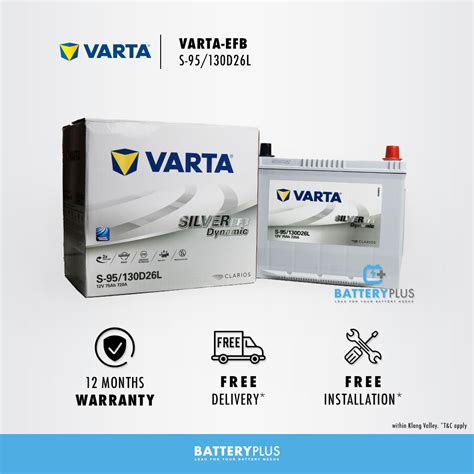 S Efb D L Varta Silver Efb Dynamic Battery Plus Car Battery