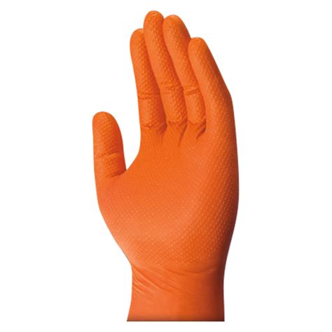 Mechanix Wear 8 Mil Super Duty Orange Nitrile Disposable Gloves X